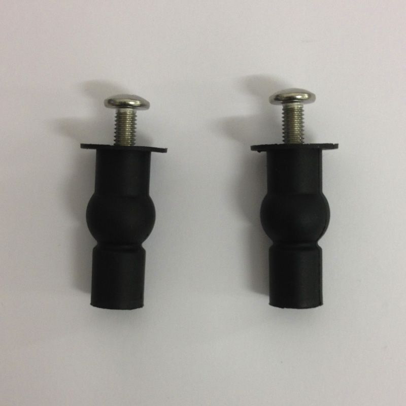 Toilet Seat Fixing Kit,Top Fix Well Nut WC Blind Hole Fixing Rubber