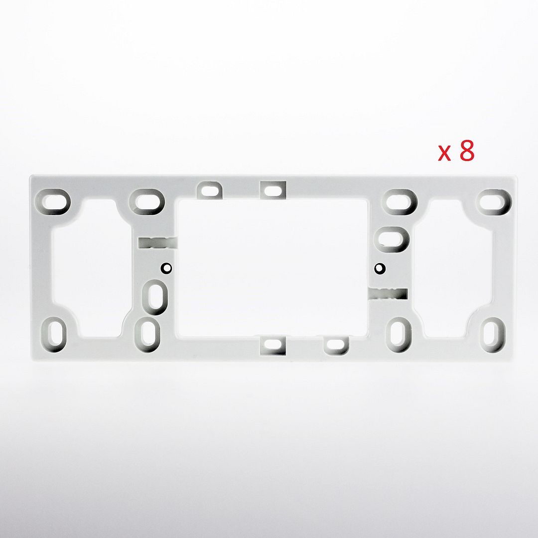 10 x 16mm Mounting Block for Quad Power Points GPO Electrical Outlet