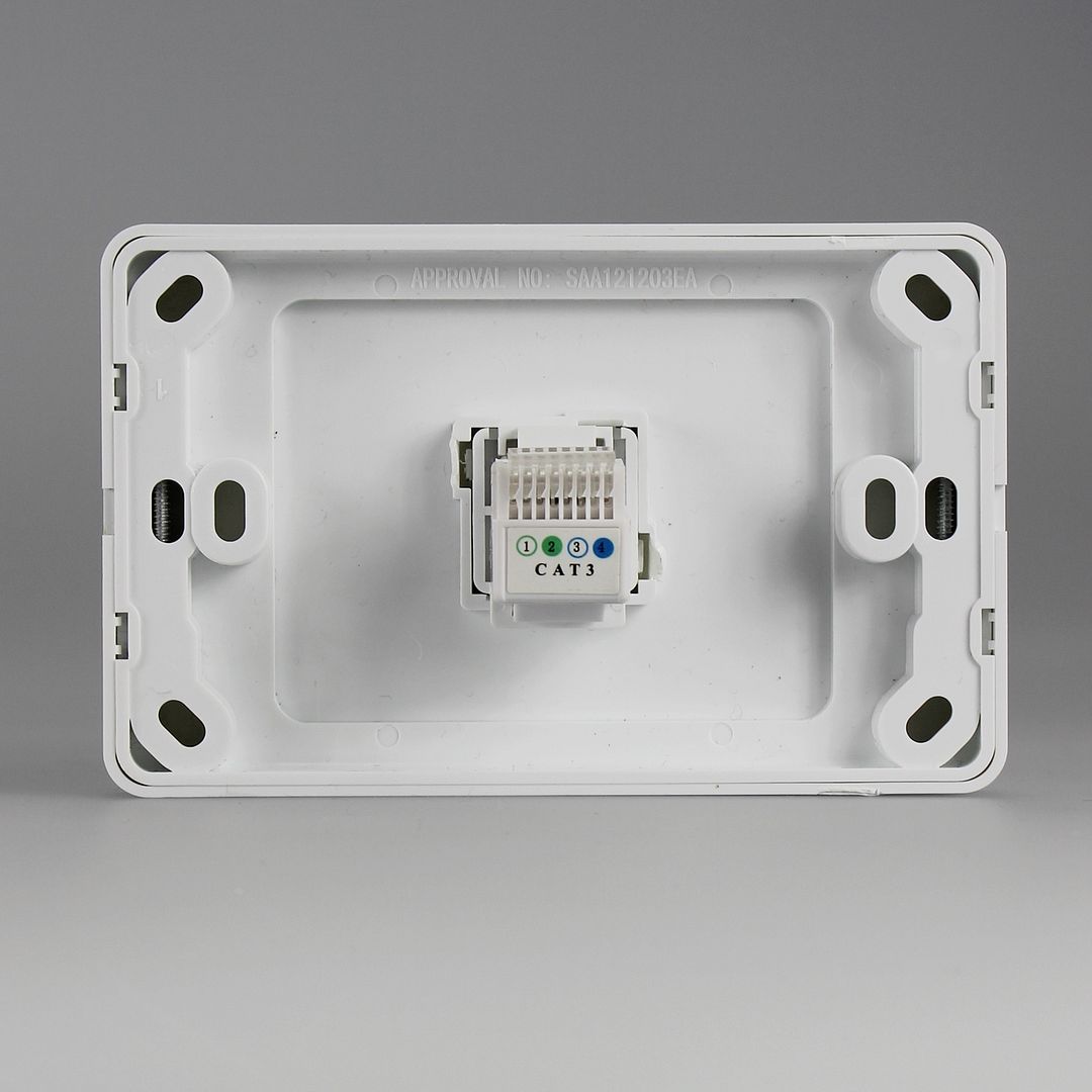 5 X Single RJ11 Telephone Wall Socket Outlet eBay