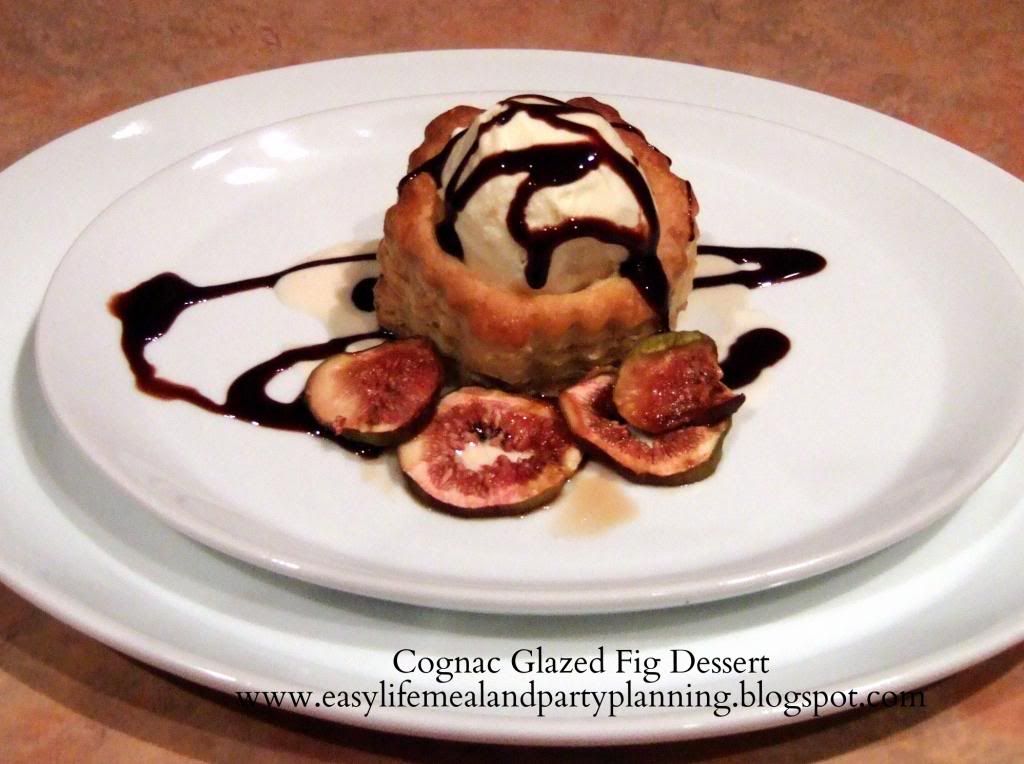 Cognac Glazed Fig Dessert - Easy Life Meal & Party Planning