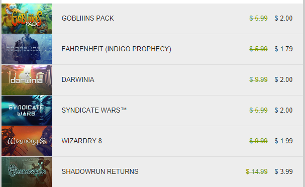 GOG purchases