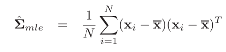 MLE for Covariance