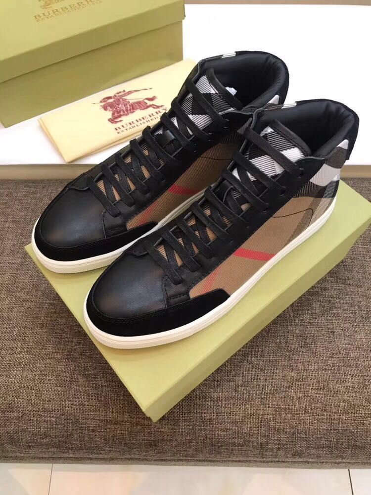 burberry mens high top sneakers