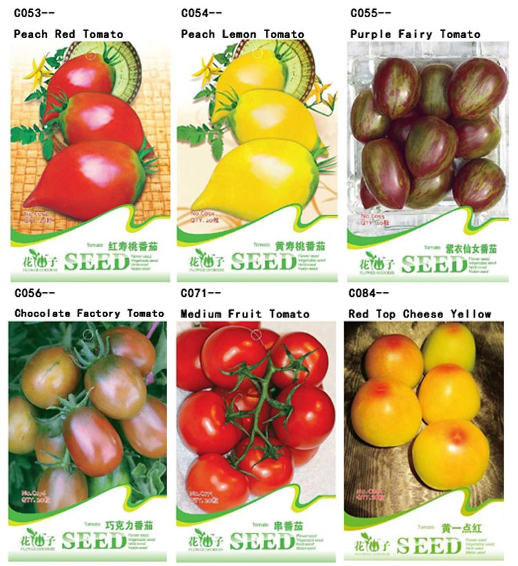 Original Package 20 Tomato Seeds Lycopersicon Esculentum Chocolate Tomato C056