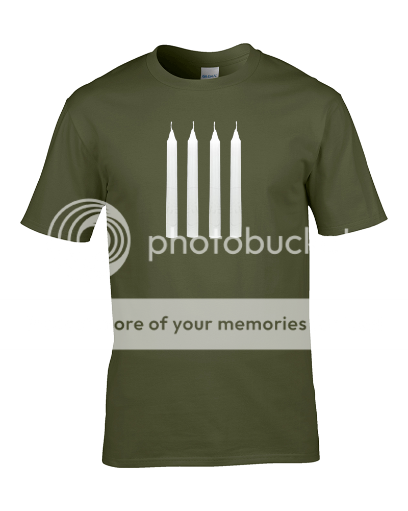 FOUR CANDLES or FORK HANDLES - Two Ronnies classic comedy funny  Mens T shirt